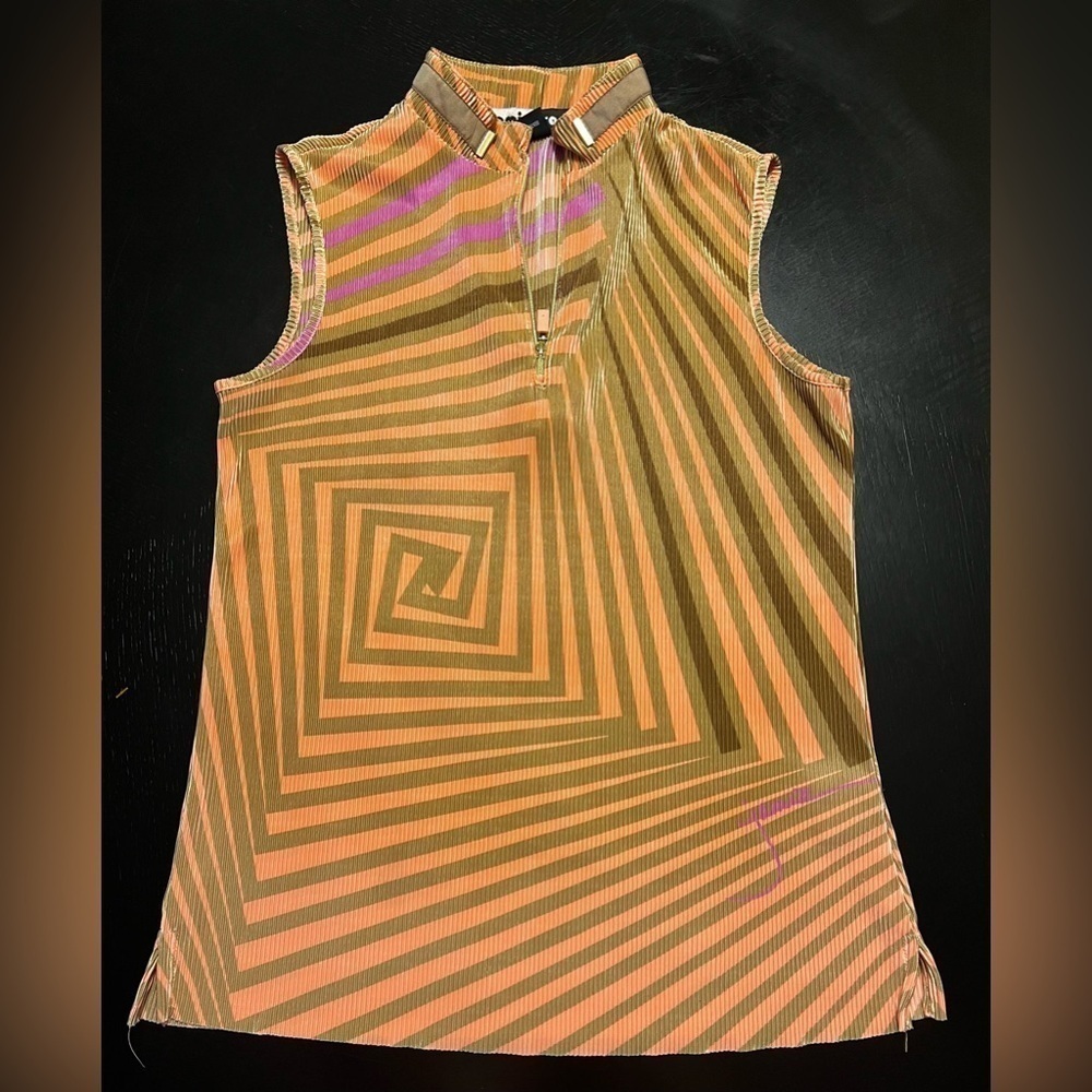 JAMIE SADOCK COLORFUL GOLF SHIRT SIZE M